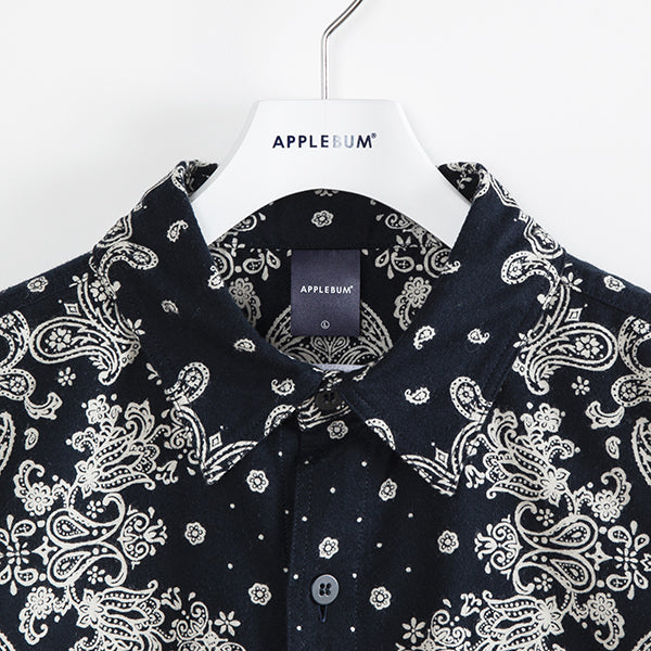 アップルバム シャツ ペイズリー APPLEBUM Paisley Nel Shirt 2320204