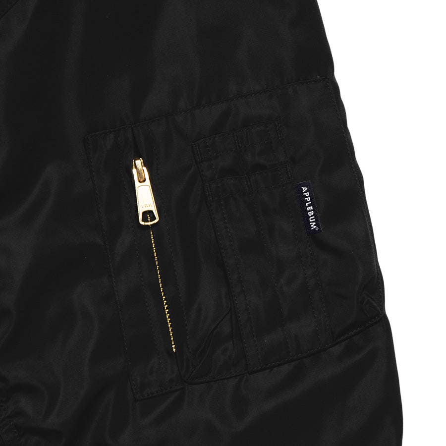 APPLEBUM（アップルバムFLIGHT INNERCOTTON JACKET APPLEBUM アップルバム Flight Innercotton Jacket -BLACK-