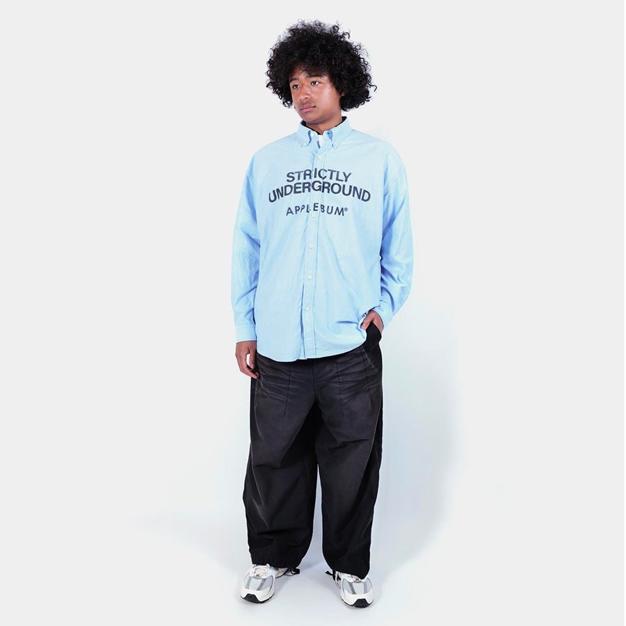 APPLEBUM ( アップルバム ) PRINT OX BD SHIRT オックスフォード ボタンダウンシャツ