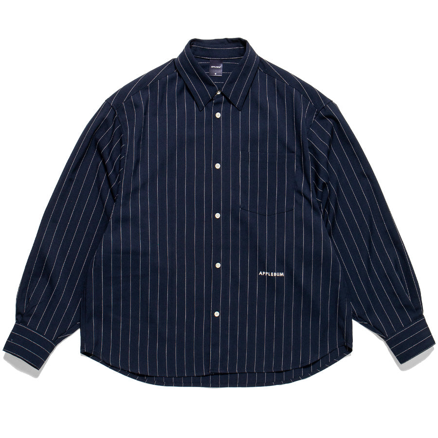 APPLEBUM ( アップルバム ) STRIPE OVERSIZE L/S SHIRT ストライプ シャツ