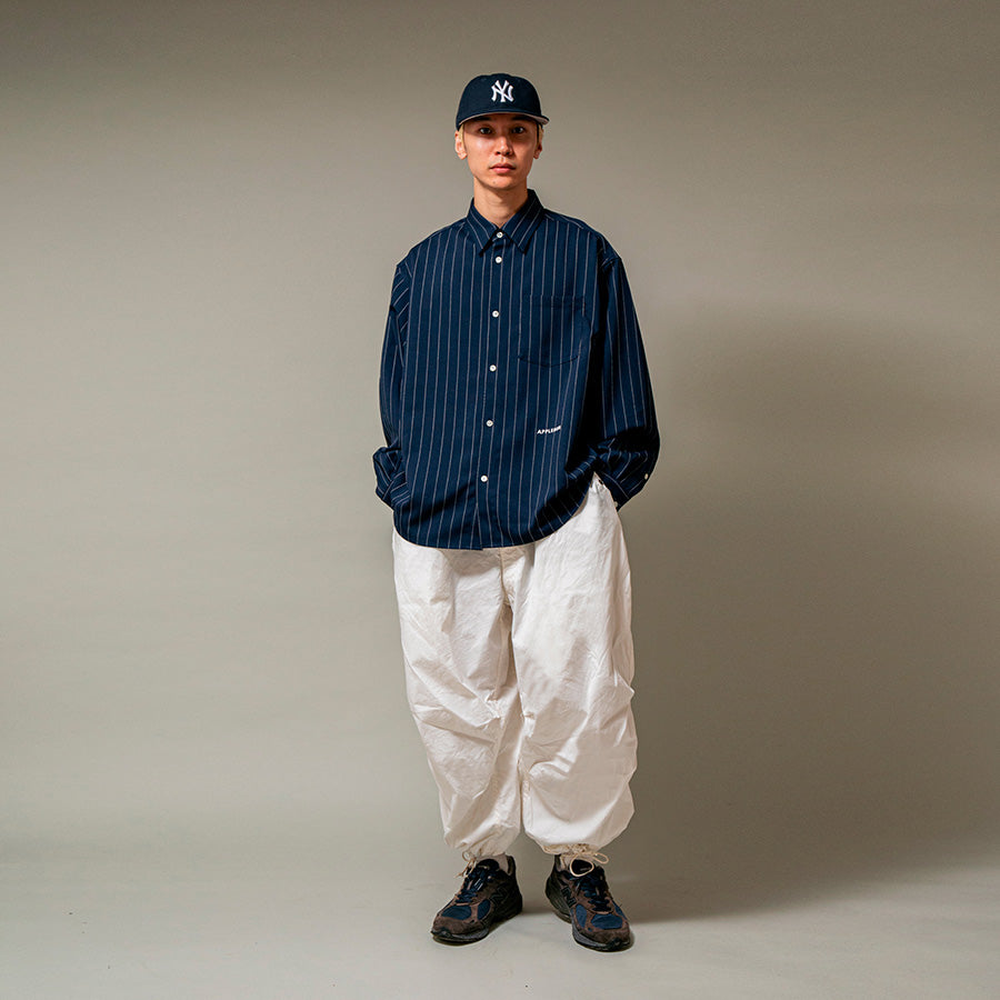 APPLEBUM ( アップルバム ) STRIPE OVERSIZE L/S SHIRT ストライプ シャツ