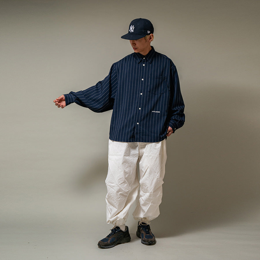 APPLEBUM ( アップルバム ) STRIPE OVERSIZE L/S SHIRT ストライプ シャツ