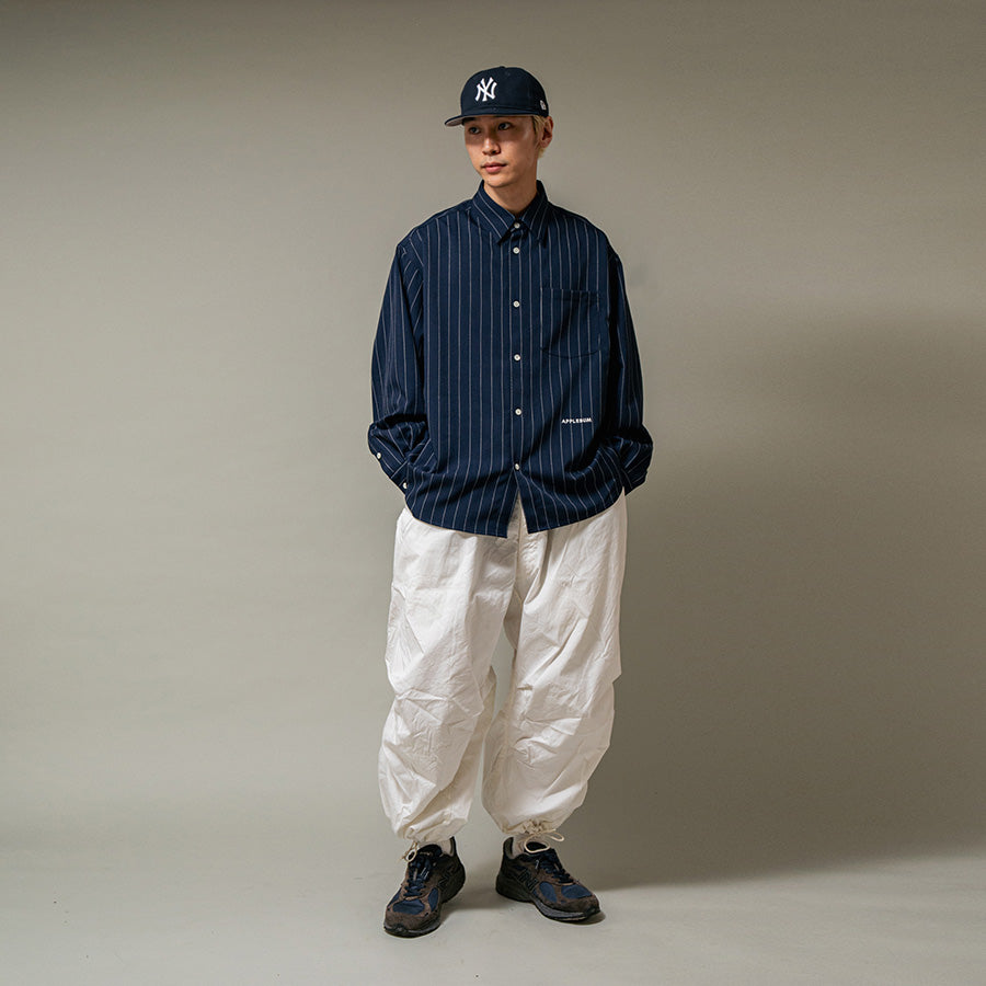 APPLEBUM ( アップルバム ) STRIPE OVERSIZE L/S SHIRT ストライプ シャツ