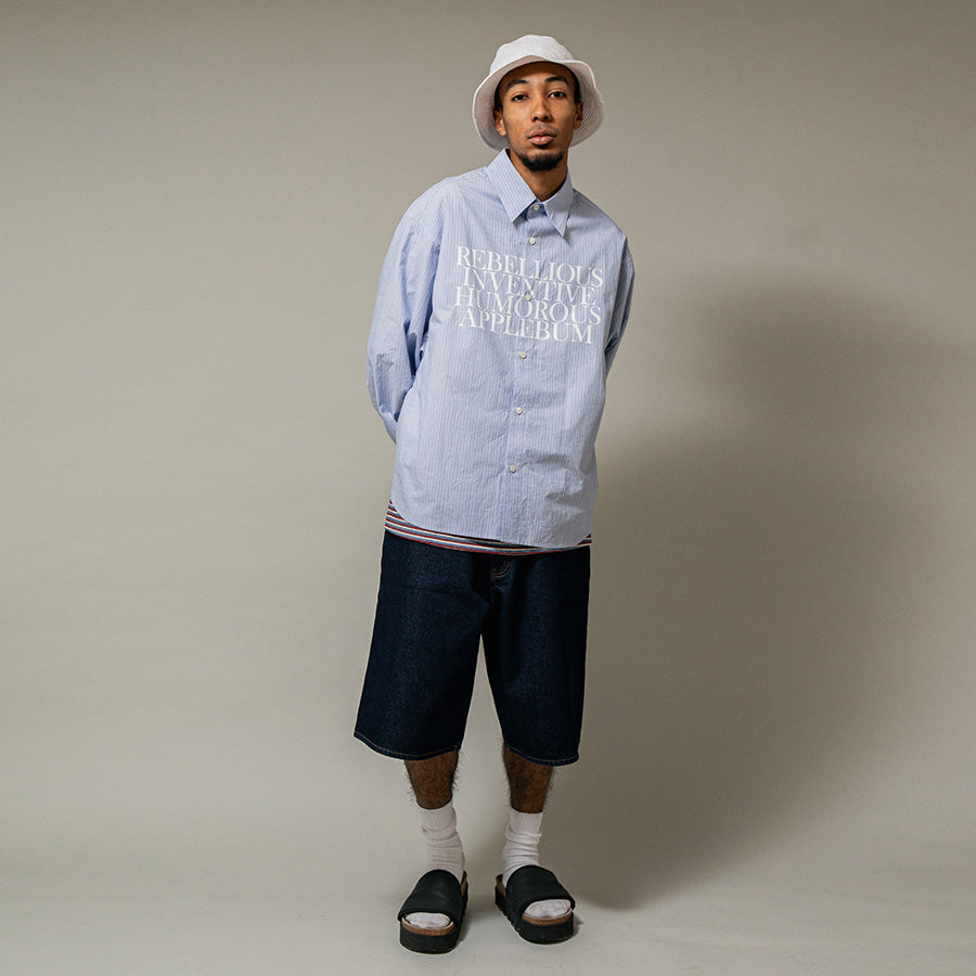 APPLEBUM ( アップルバム ) PHILOSOPHY OVERSIZE PRINT L/S SHIRT シャツ