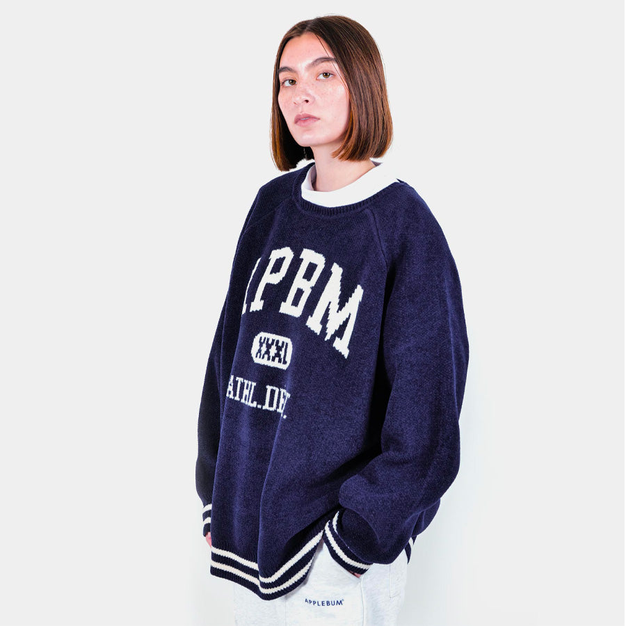 APPLEBUM ( アップルバム ) APBM MALL KNIT SWEATER クルーネック ニット