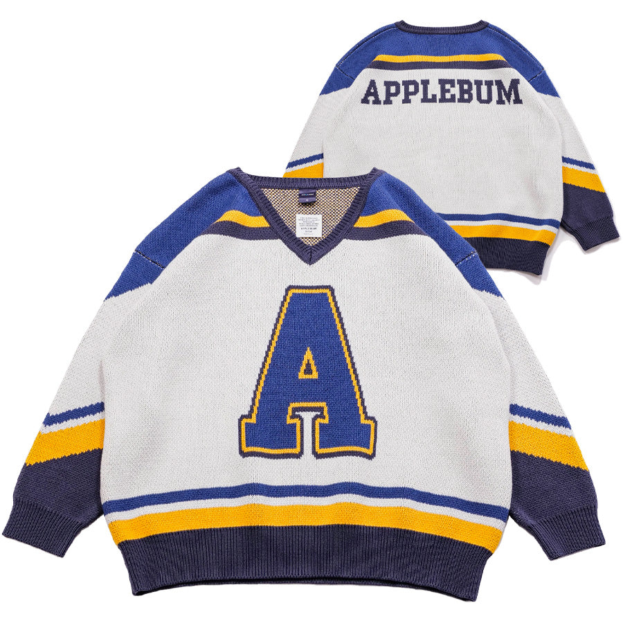 APPLEBUM ( アップルバム ) HOCKEY JERSEYS KNIT SWEATER ホッケージャージー ニット セーター