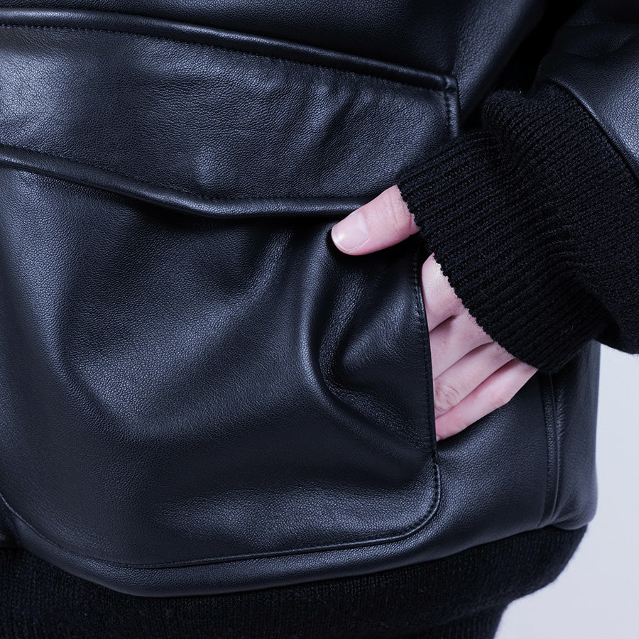 APPLEBUM ( アップルバム ) A-2 LEATHER JACKET レザージャケット ラムレザー