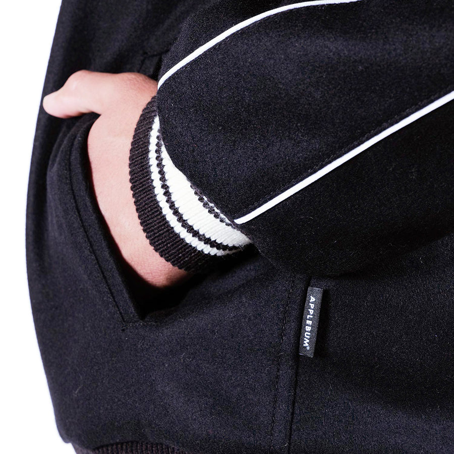 APPLEBUM ( アップルバム ) COLLARED MELTON STADIUM JACKET スタジャン