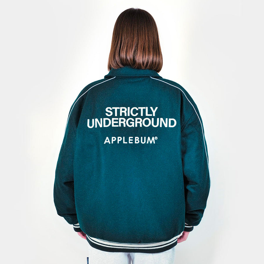 APPLEBUM ( アップルバム ) COLLARED MELTON STADIUM JACKET スタジャン