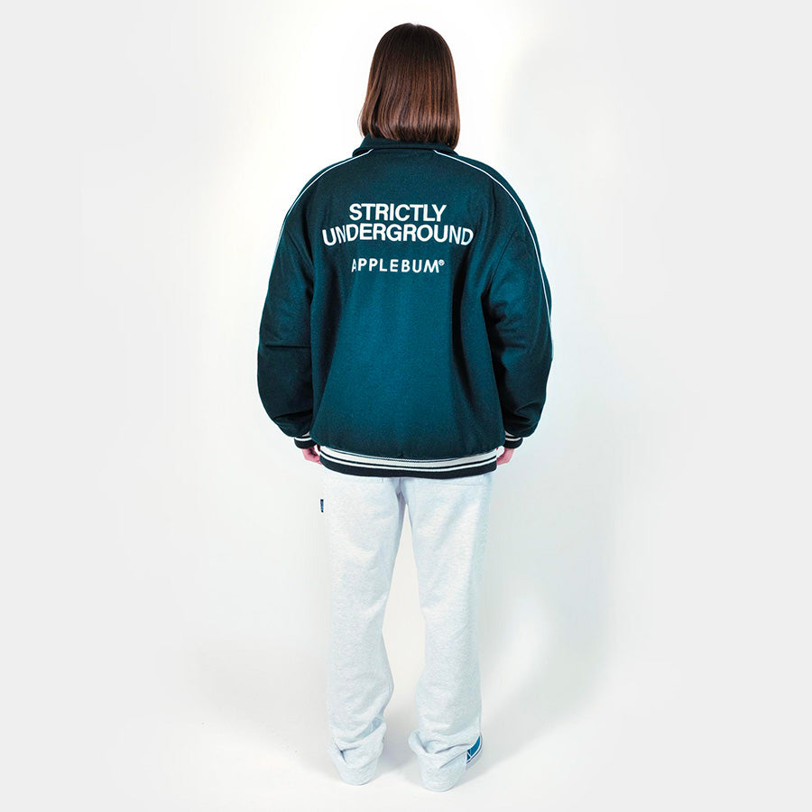 APPLEBUM ( アップルバム ) COLLARED MELTON STADIUM JACKET スタジャン