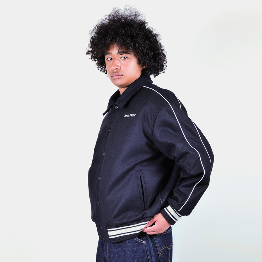 APPLEBUM ( アップルバム ) COLLARED MELTON STADIUM JACKET スタジャン