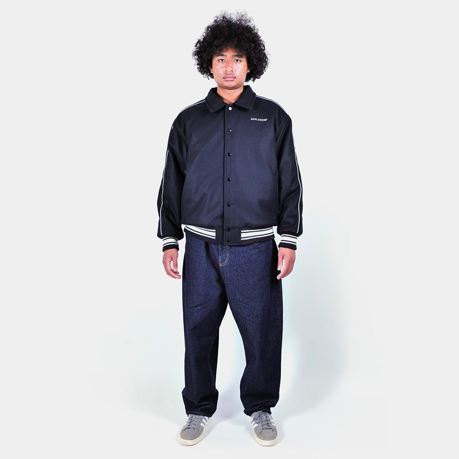 APPLEBUM ( アップルバム ) COLLARED MELTON STADIUM JACKET スタジャン