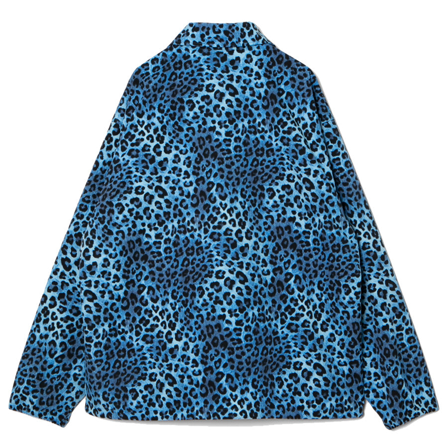 APPLEBUM（アップルバム）Leopard Coach Jacket レオパード コーチジャケット イエロー ブルー 2610606