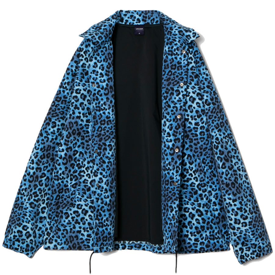 APPLEBUM（アップルバム）Leopard Coach Jacket レオパード コーチジャケット イエロー ブルー 2610606