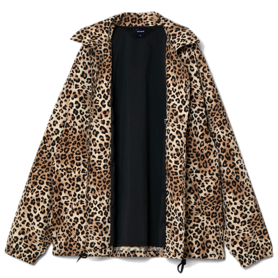 APPLEBUM（アップルバム）Leopard Coach Jacket レオパード コーチジャケット イエロー ブルー 2610606
