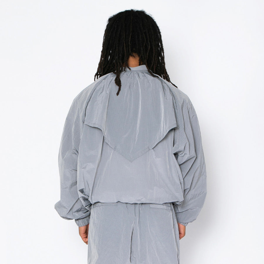 APPLEBUM Ripstop Track Jacket グレー 後ろ姿