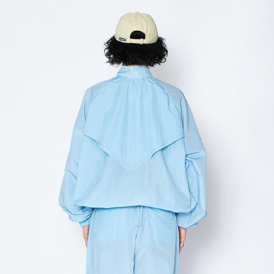 APPLEBUM Ripstop Track Jacket ライトブルー 後ろ姿