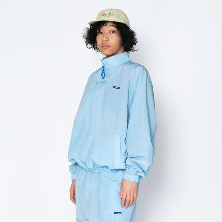 APPLEBUM Ripstop Track Jacket ライトブルー 左斜め