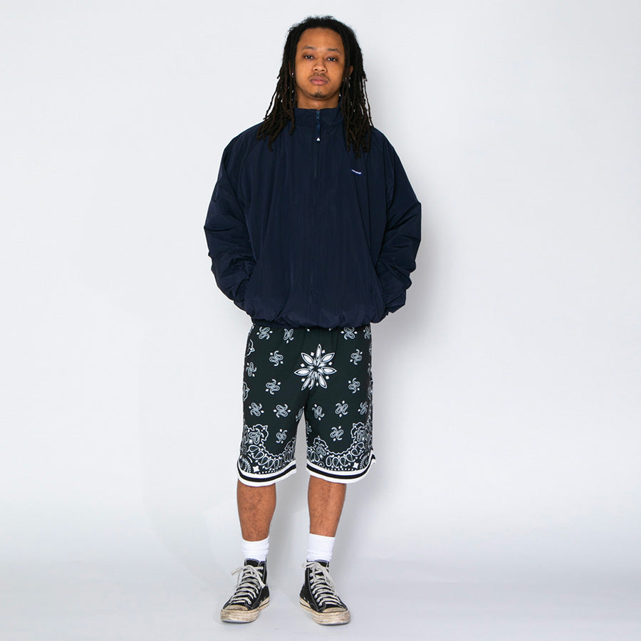 APPLEBUM Ripstop Track Jacket ネイビー 着用全身