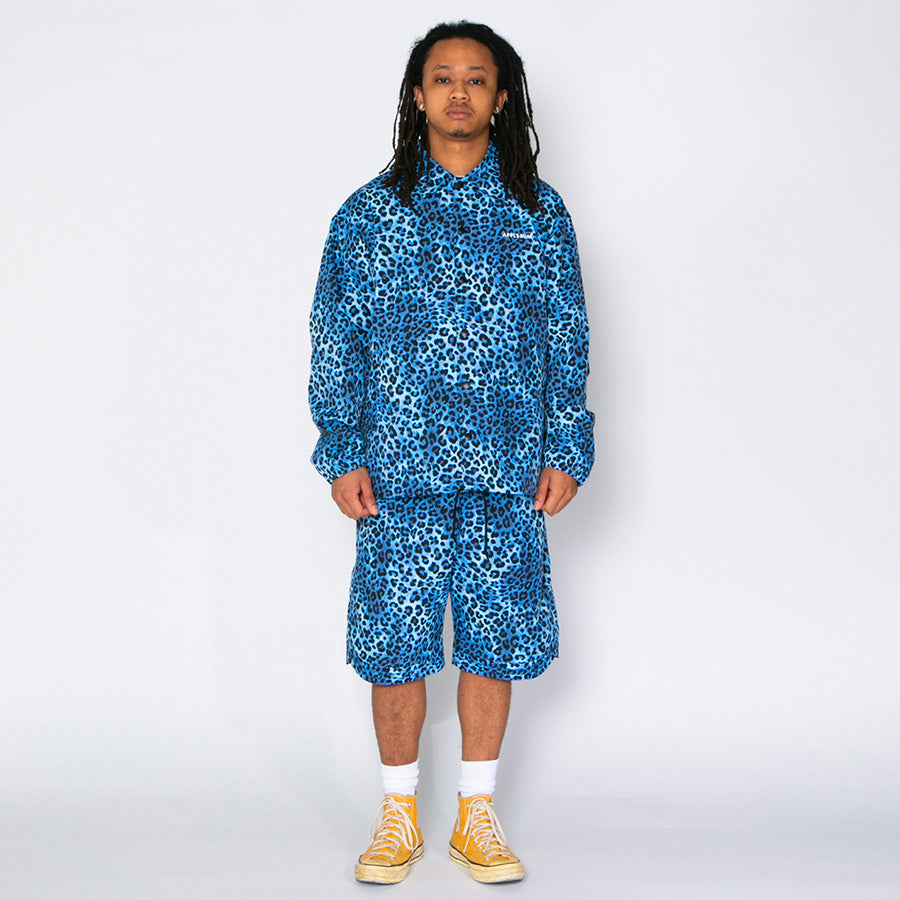 APPLEBUM Leopard Hoopers Shorts セットアップ着用