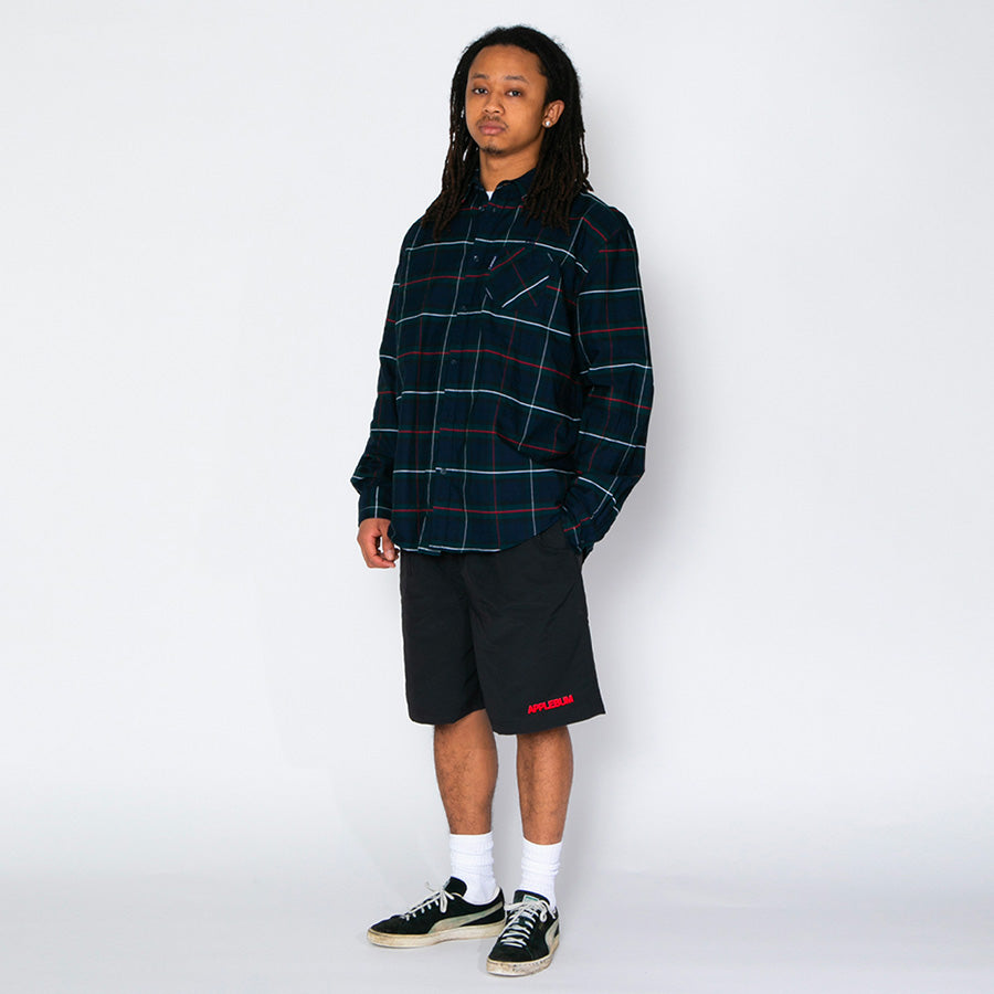 APPLEBUM ( アップルバム )  [Show & Prove] Nylon Shorts ナイロンショーツ ブラック オリーブ 2610819