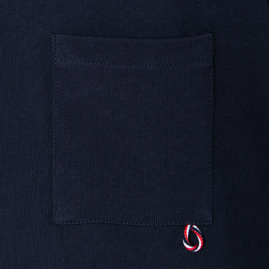 APPLEBUM（アップルバム）ポケットTシャツ ネイビー ポケット部分