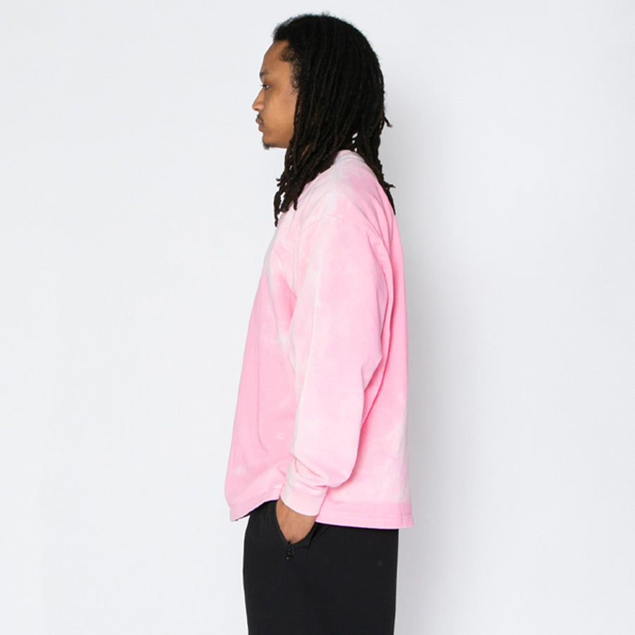 APPLEBUM（アップルバム）Cloud Dye ロンT 左向き ピンク