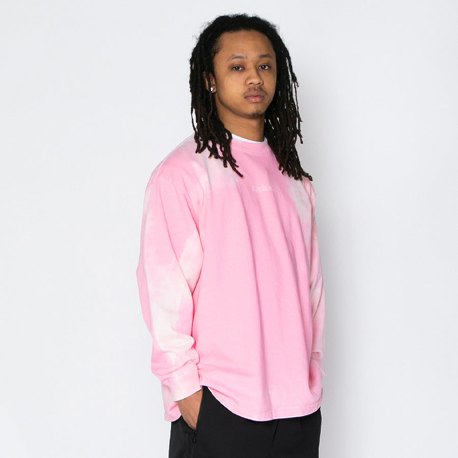 APPLEBUM（アップルバム）Cloud Dye ロンT 右斜め ピンク