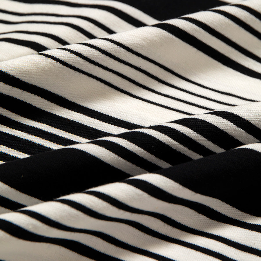 APPLEBUM 8.8oz 生地 質感 ボーダーTシャツ ホワイト