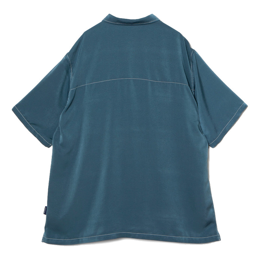 APPLEBUM アロハシャツ ブルー 背面デザイン