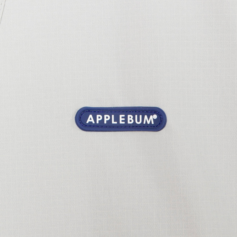 APPLEBUM アノラック グレー ラバーロゴ ディテール