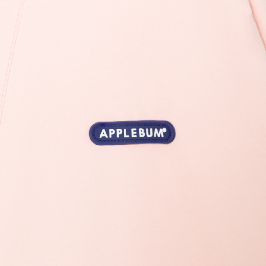 APPLEBUM アノラック ピンク ラバーロゴ ディテール