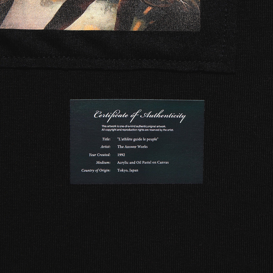 APPLEBUM フロントメッセージプリント ディテール ブラック