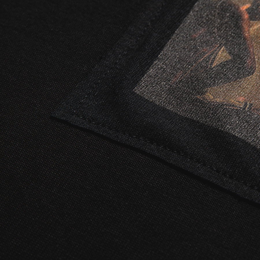 APPLEBUM 縫い付けグラフィック ディテール ブラック