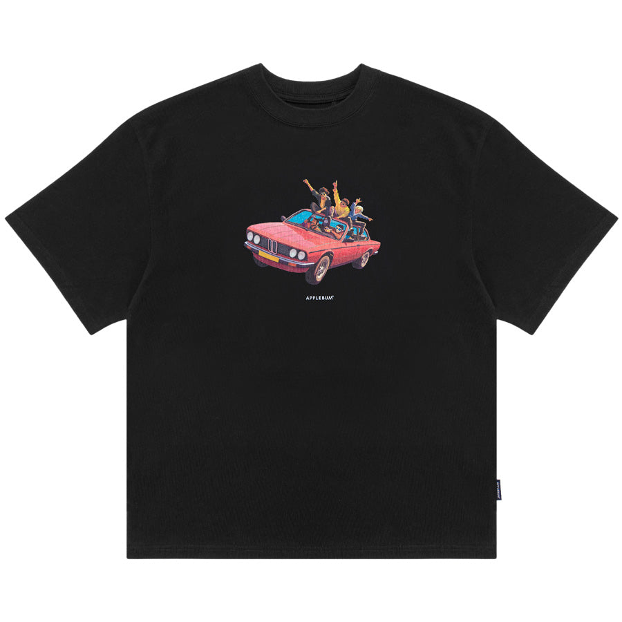 APPLEBUM Bassline Cruisers T-shirt 12oz ブラック 正面
