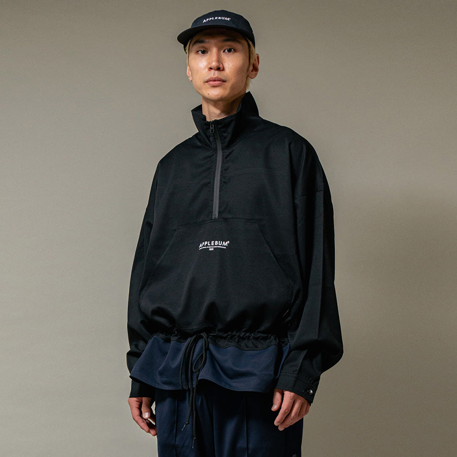 APPLEBUM ハーフジップ アノラック 着用 ブラック ネイビー