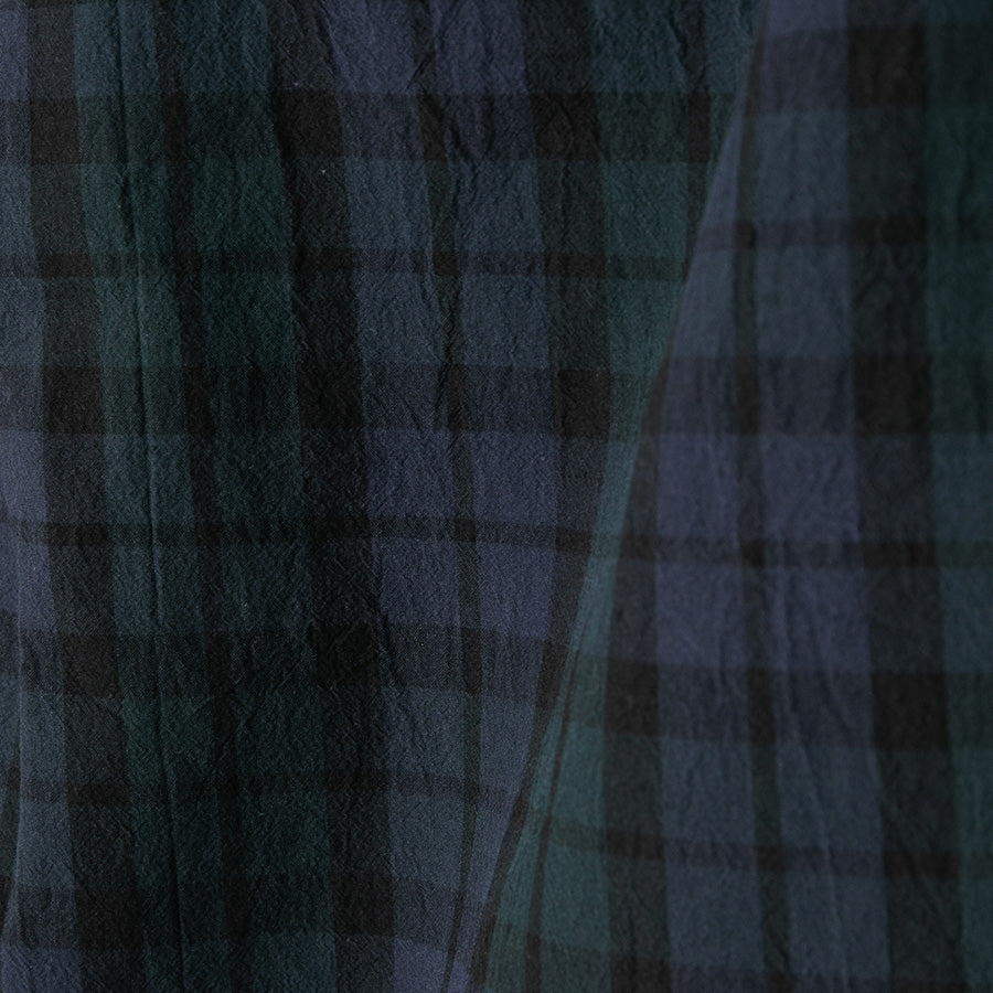 APPLEBUM Banshu Organic Wide Pants ブラックウォッチ 生地ディテール