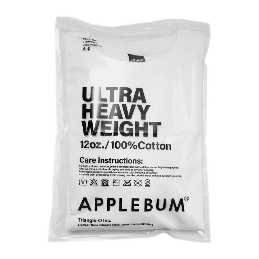 APPLEBUM ヘビーウェイトTシャツ パッケージ ホワイト