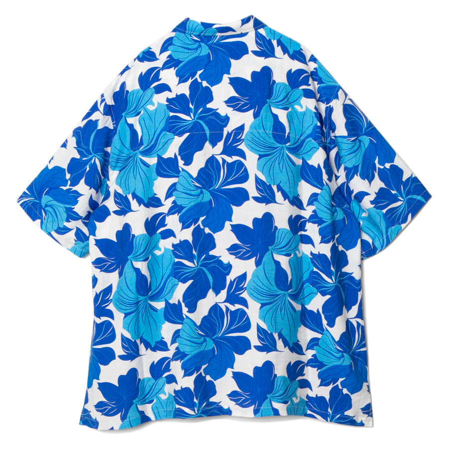 APPLEBUM Tropical Aloha ブルー アロハシャツ 背面デザイン