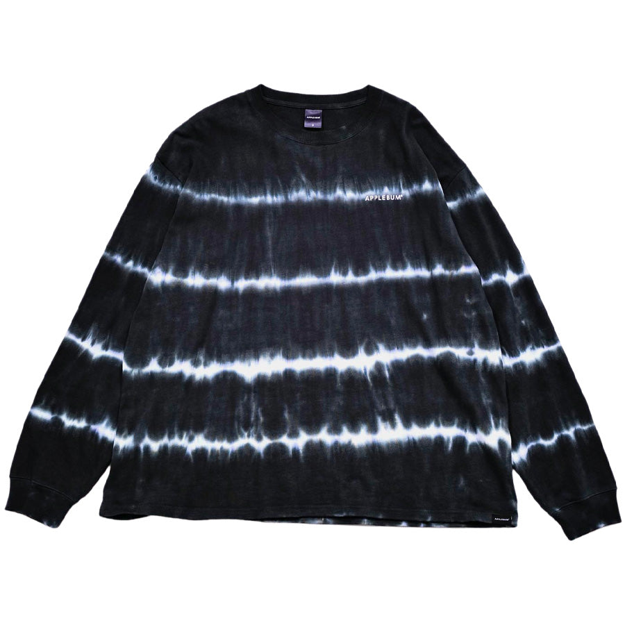APPLEBUM Border Tie Dye L/S T-shirt 12oz グリーン 正面