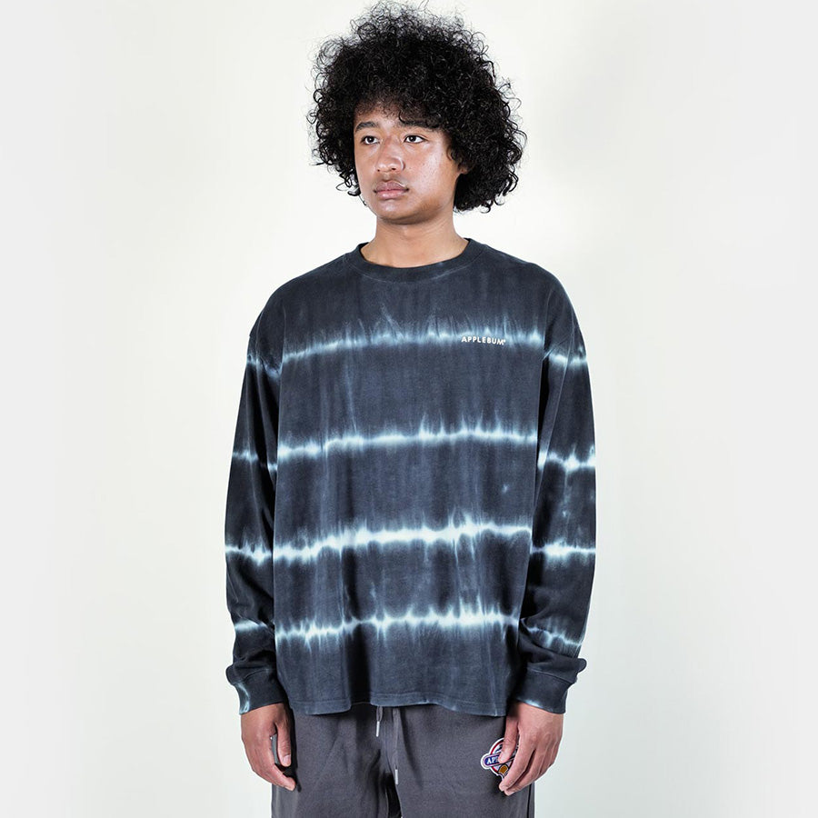 APPLEBUM Border Tie Dye ロングスリーブTシャツ 着用 正面
