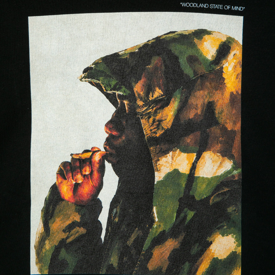 APPLEBUM（アップルバム）Buddah T-Shirt ブラック フロントグラフィックアップ HS2611106