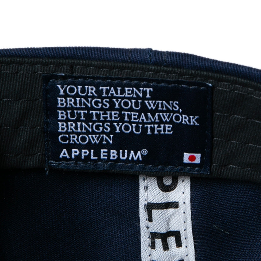 APPLEBUM キャップ 内側織ネーム ネイビー