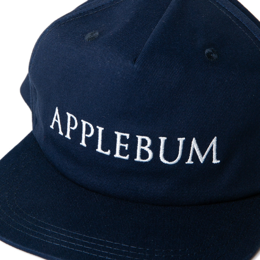 APPLEBUM キャップ ロゴ刺繍 ネイビー