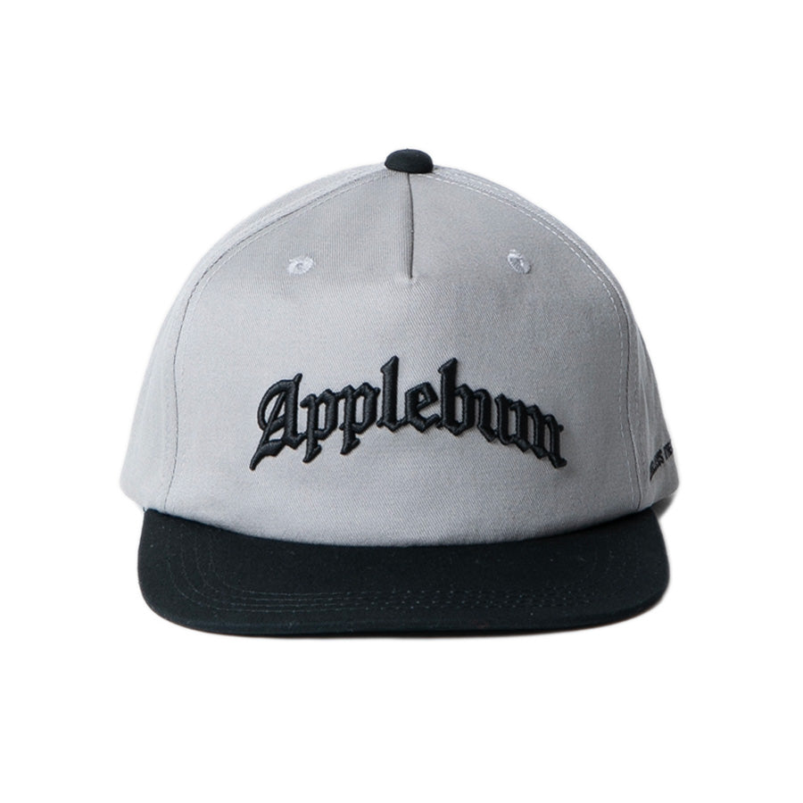 APPLEBUM キャップ グレー ブラック 正面デザイン