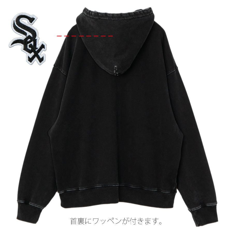 APPLEBUM Chicago White Sox VINTAGE HOODIE ブラック 平置き背面 ML2620403W