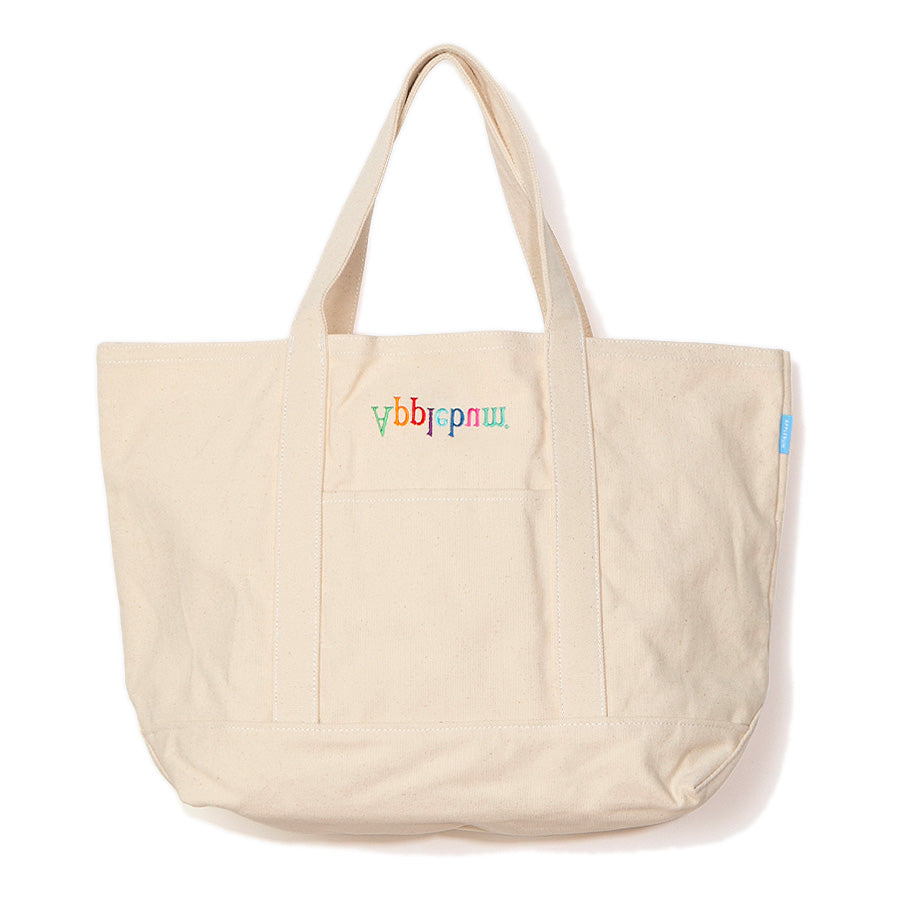 APPLEBUM（アップルバム）COMPUTER-LOGO TOTEBAG ナチュラル 平置き正面 HS2611001