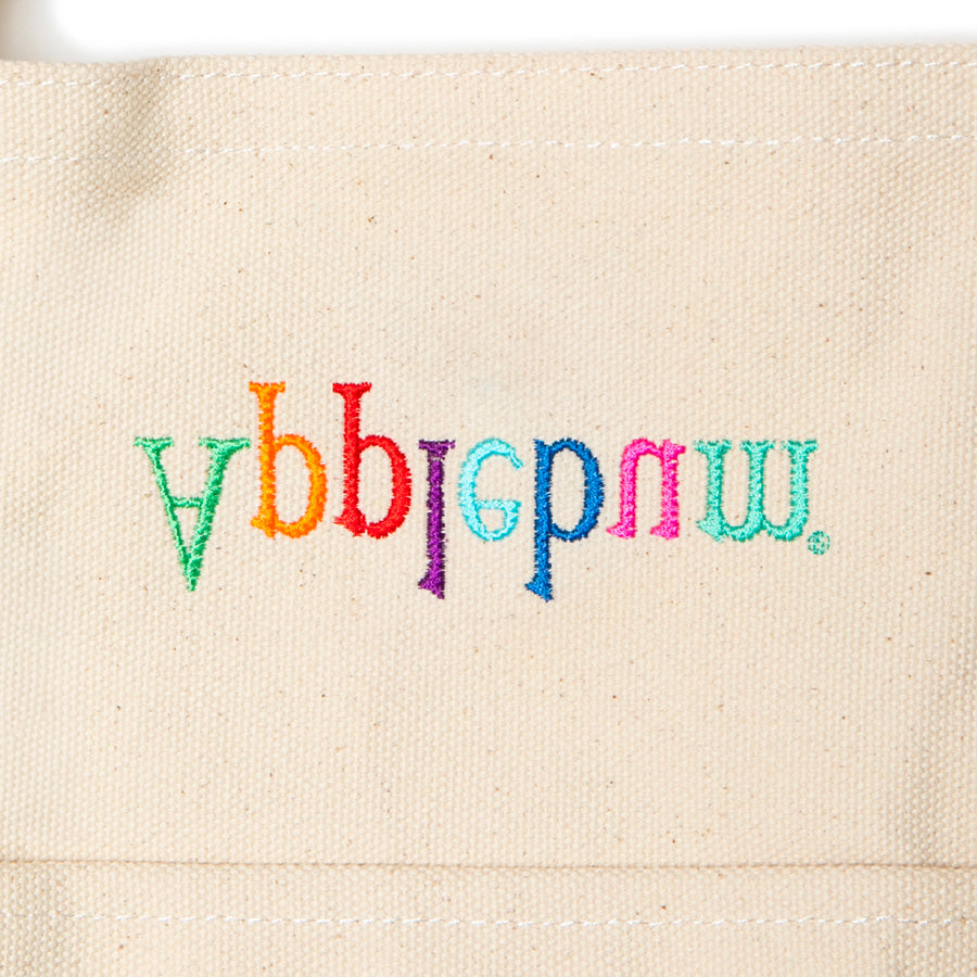 APPLEBUM（アップルバム）COMPUTER-LOGO TOTEBAG ナチュラル ロゴ刺繍詳細 HS2611001
