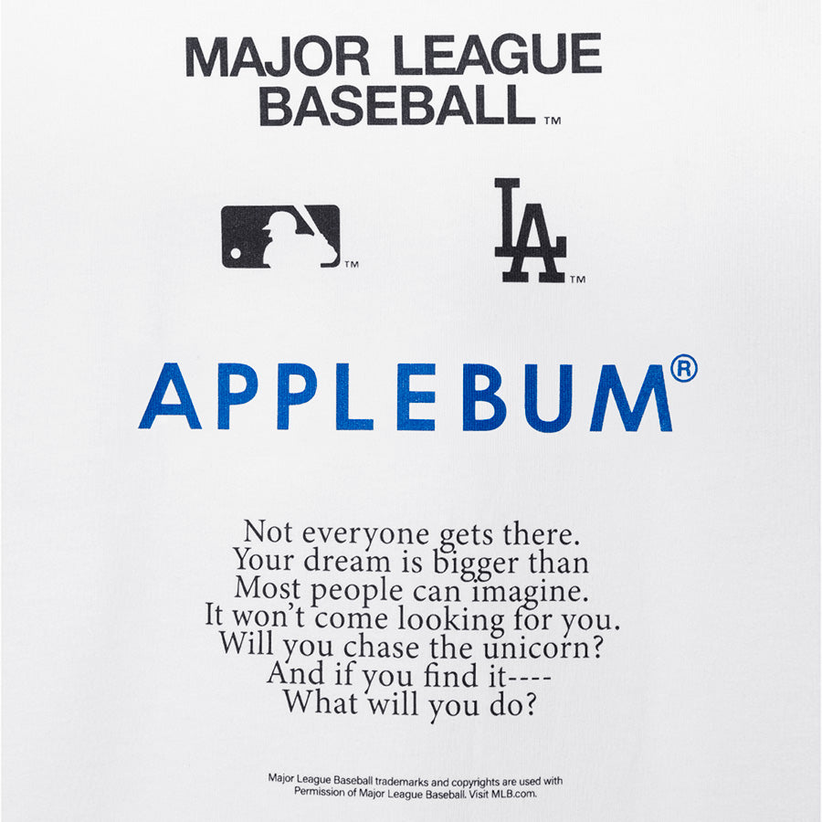 APPLEBUM（アップルバム）DODGERS GIRL T-SHIRT ホワイト バックプリント詳細 ML2621109L