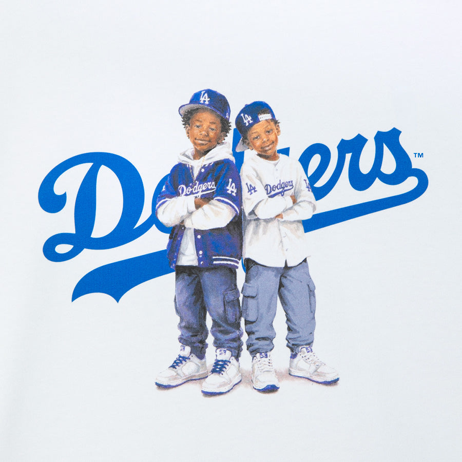 APPLEBUM（アップルバム）DODGERS T-SHIRT ホワイト フロントプリント詳細 ML2621108L